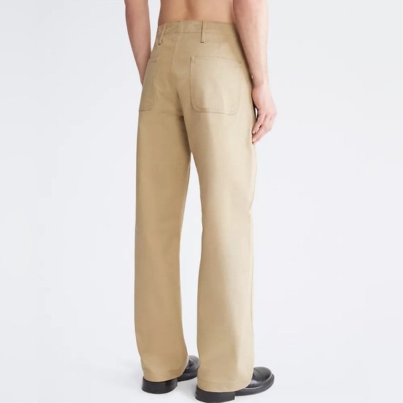 Calvin Klein Standards Chino Beige Pants - Picture 2 of 4